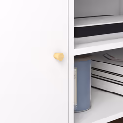 HOMCOM TV Unit Cabinet for TVs up to 55 Inches W/ Shelves and Cupboards, White - Additional view 6