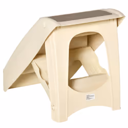 PawHut Four-Step Foldable Pet Stairs w/ Non-Slip Mats, for S, XS Dogs - Beige - Additional view 6
