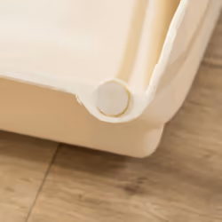 PawHut Four-Step Foldable Pet Stairs w/ Non-Slip Mats, for S, XS Dogs - Beige - Additional view 7