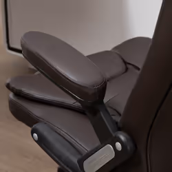 HOMCOM Heated Vibrating Massage Office Chair with Reclining Function, Brown - Additional view 6