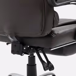 HOMCOM PU Leather Executive Office Chair with Retractable Footrest, Brown - Additional view 7