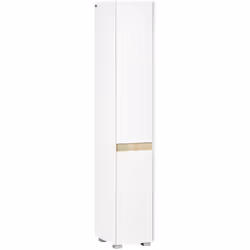 kleankin 5-Tier Modern Tall Bathroom Cabinet with Adjustable Shelves White
