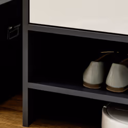 HOMCOM Modern Storage Cabinet with High Gloss White Doors for 15 Pairs of Shoes - Additional view 8