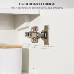 kleankin Bathroom Mirror Cabinet Wall Mounted Cupboard w/ Adjustable Shelf - Additional view 4