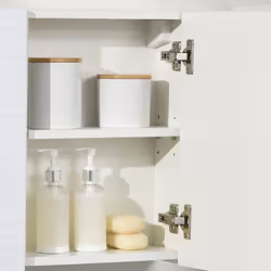 kleankin Bathroom Mirror Cabinet Wall Mounted Cupboard w/ Adjustable Shelf - Additional view 7