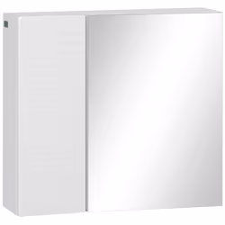 kleankin Bathroom Mirror Cabinet Wall Mounted Cupboard w/ Adjustable Shelf - Additional view 8