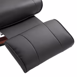 HOMCOM Ergonomic Office Recliner Sofa Chair PU Leather Armchair Lounger Black - Additional view 6