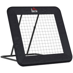 HOMCOM Football Training Net, Target Goal W/ Adjustable Angles - Black