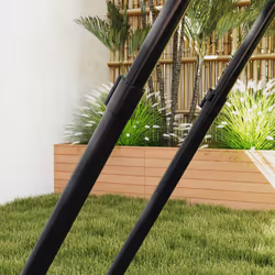 HOMCOM Football Training Net, Target Goal W/ Adjustable Angles - Black - Additional view 7