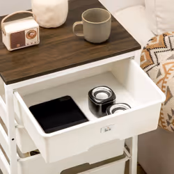 HOMCOM Chest of Drawers, 6 Drawer Unit Storage Chest Bedroom Living Room White - Additional view 7