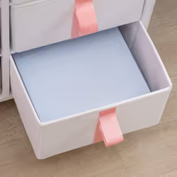 HOMCOM 6 Drawer Chest of Drawers w/ Wooden Top Kid Room Closet Hallway Pink - Additional view 8