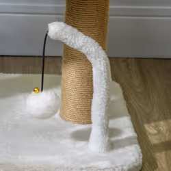 PawHut 42cm Indoor Cat Tree, Kitty Play Tower w/ Toy Balls, Jute Scratching Post - Additional view 7