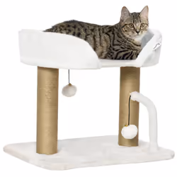 PawHut 42cm Indoor Cat Tree, Kitty Play Tower w/ Toy Balls, Jute Scratching Post - Additional view 8