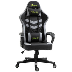 Vinsetto Racing Gaming Chair w/ Lumbar Support, Gamer Office Chair, Black Grey