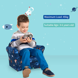 HOMCOM Kids Armchair Toddler Sofa Seat Children Chair Couch w/ Wooden Frame - Additional view 5