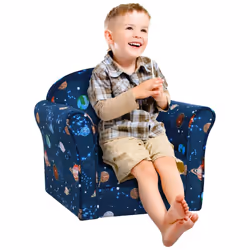 HOMCOM Kids Armchair Toddler Sofa Seat Children Chair Couch w/ Wooden Frame - Additional view 6