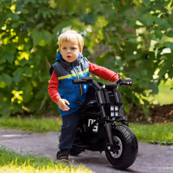 HOMCOM 6V Kids Electric Ride-On Motorcycle w/ Siren, Horn, Headlights, Music