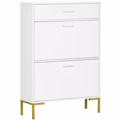 HOMCOM Modern Storage Cabinet with Flip Doors and Drawer
