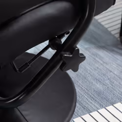HOMCOM Massage Recliner Chair Cushioned Ottoman 10 Point Vibration Black - Additional view 5