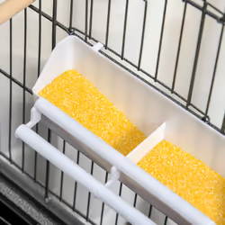 PawHut Large Bird Cage Budgie Cage for Finch Canaries Parrot with Stand Grey - Additional view 6