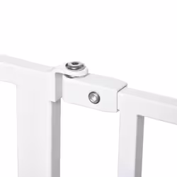 PawHut Dog Gate Wide Stair Gate w/ Door Pressure Fit, 75-115W cm, White - Additional view 5