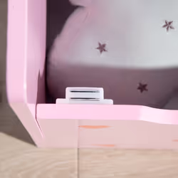 ZONEKIZ  2 in 1 Wooden Kids Storage Bench, Toy Box w/ Safety Rod - Pink - Additional view 4