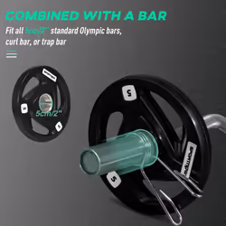 SPORTNOW Olympic Weight Plates for 2'' Barbell Bar with Tri Grips, 2 x 5kg - Additional view 4
