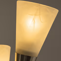HOMCOM Modern Upright Floor Lamp with 3 Light, Steel Base Living Room - Additional view 6