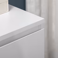 HOMCOM Chest of Drawers, 3 Drawer Storage Cabinet Unit for Bedroom, White - Additional view 6