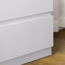 HOMCOM Chest of Drawers, 3 Drawer Storage Cabinet Unit for Bedroom, White - Additional view 7