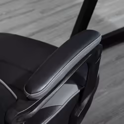 Vinsetto Gaming Chair Ergonomic Reclining Manual Footrest Wheels Stylish Grey - Additional view 8