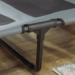 PawHut 122cm Elevated Dog Bed Cooling Raised Pet Cot UV Protection Canopy Grey - Additional view 7