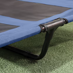 PawHut 92cm Elevated Dog Bed Cooling Raised Pet Cot UV Protection Canopy Blue - Additional view 7