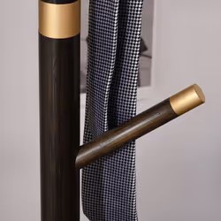 HOMCOM Coat Rack Bamboo Coat Stand with Round Base for Handbags - Additional view 7