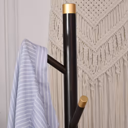 HOMCOM Coat Rack Bamboo Coat Stand with Round Base for Handbags - Additional view 8