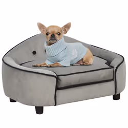 PawHut Dog Sofa Puppy Chair Kitten Bed Lounge w/ Cushion, for XS and S Dogs - Additional view 8