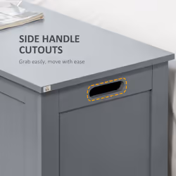 HOMCOM Large Storage Box Toy Chest Cabinet Unit Organizer with Safety Hinges - Additional view 4