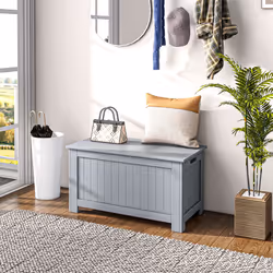 HOMCOM Large Storage Box Toy Chest Cabinet Unit Organizer with Safety Hinges - Additional view 5