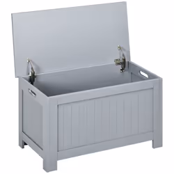 HOMCOM Large Storage Box Toy Chest Cabinet Unit Organizer with Safety Hinges - Additional view 8