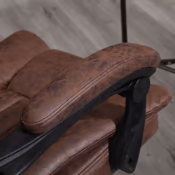 Vinsetto Executive Office Chair Computer Desk Chair for Home w/ Footrest, Brown - Additional view 7