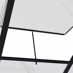Outsunny 6x10ft Walk-In Polycarbonate Greenhouse Plant Grow Galvanized Aluminium - Additional view 7