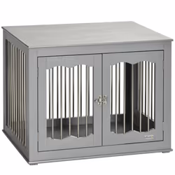 PawHut Dog Crate End Table w/ Locks and Latches, for Medium Dogs - Additional view 8