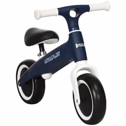 AIYAPLAY Baby Balance Bike, Children Bike w/ Adjustable Seat, Wide Wheels - Blue