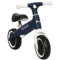 AIYAPLAY Baby Balance Bike, Children Bike w/ Adjustable Seat, Wide Wheels - Blue