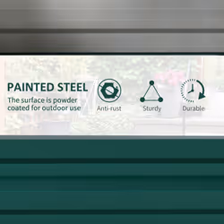 Outsunny Raised Garden Bed Elevated Planter Box for Flowers Green