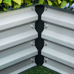 Outsunny Raised Garden Bed Elevated Planter Box for Flowers Green - Additional view 6