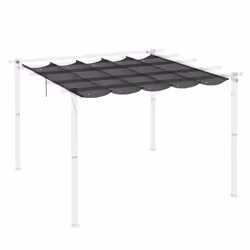 Outsunny Pergola Shade Cover Replacement Canopy for 3 x 3(m) Pergola, Grey - Additional view 6