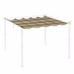 Outsunny Pergola Shade Cover Replacement Canopy for 3 x 3(m) Pergola, Tan