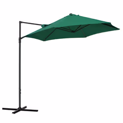 Outsunny 2.5M Offset Roma Patio Umbrella W/ 360-Degree Rotation, Green - Additional view 8