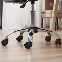 Vinsetto Armless Office Chair with Adjustable Height Mesh Back Wheels Grey - Additional view 6